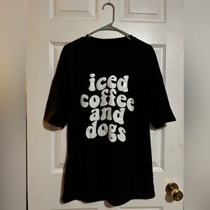 Iced coffee and dogs shirt